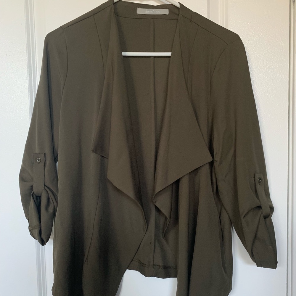 Green loose jacket new